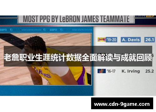 老詹职业生涯统计数据全面解读与成就回顾
